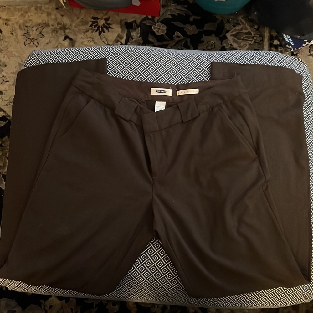 Old Navy brown stretch bootcut pants size 10 EUC